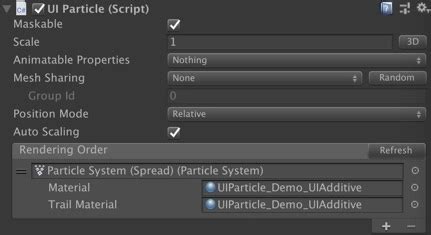 Unity Particle Demo 的图像结果