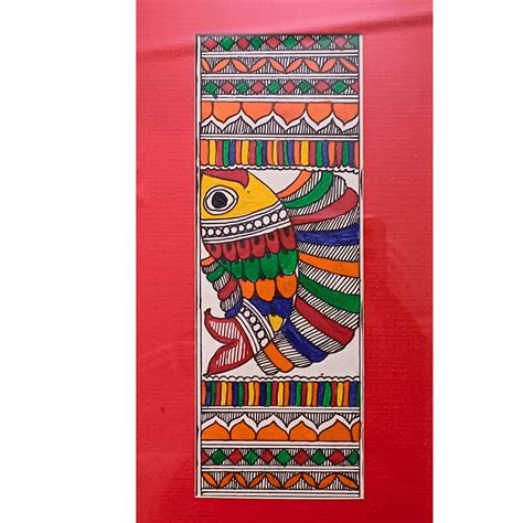 Macha Poster | Matsya Avatar Madhubani Painting for Home Decor ...