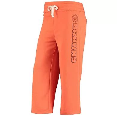 Women's Junk Food Orange Cleveland Browns Cropped Pants