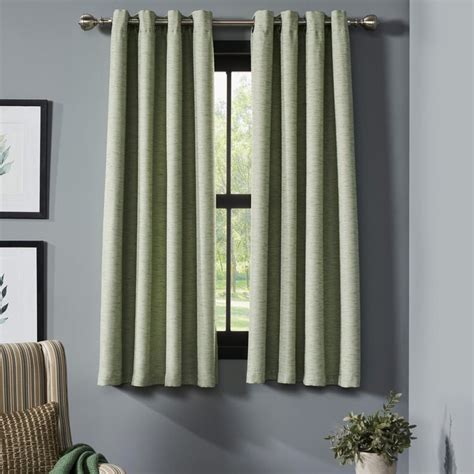 Buy DECO WINDOW Horticulture Green Set of 2 Blackout Window Curtains ...