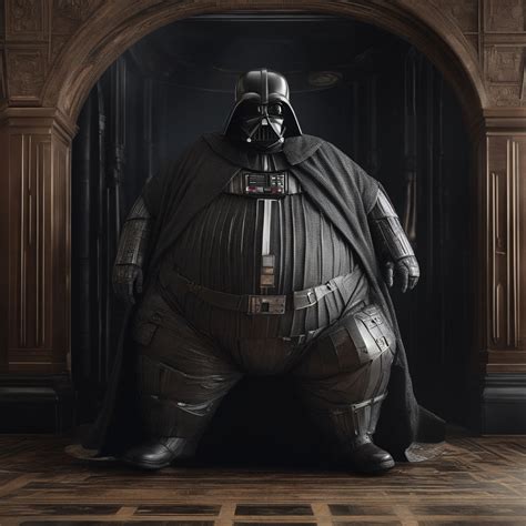 Extremely fat and obese man in "Darth Vader from Star wars" by Wolfie ...