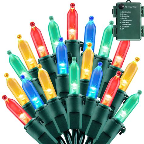 50 LED multi color Christmas lights - Walmart.com
