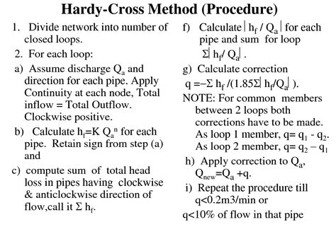 Image result for Hardy Cross Method Example Problems