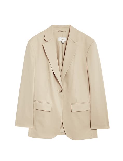 Buy lyocell™ Rich Relaxed Single Breasted Blazer at Marks & Spencer