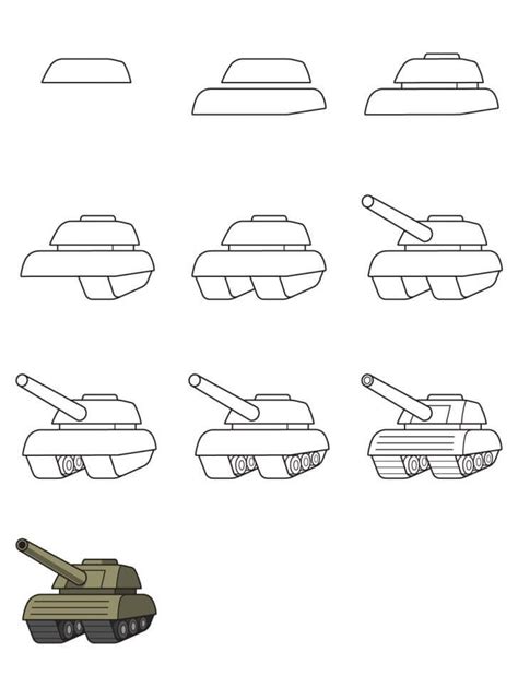 Image result for Tank Drawing Easy