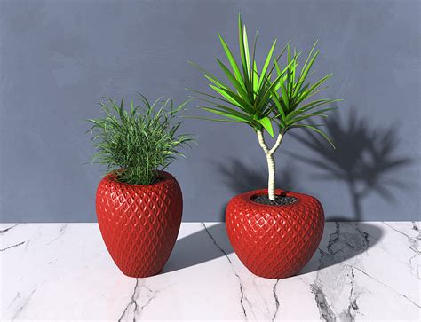 STL file Strawberry Flower Pot・3D printer model to download・Cults