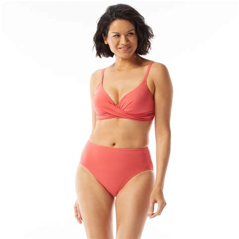 Coco Contours Diamond Wrap Bra Sized Underwire Bikini Top | Belk