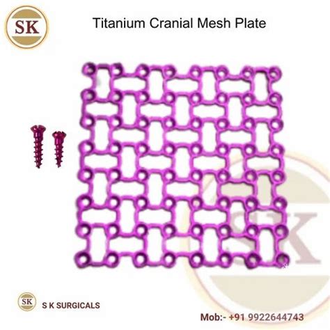 Cranial Mesh Plate - Maxillofacial Titanium Mesh Plate Manufacturer ...