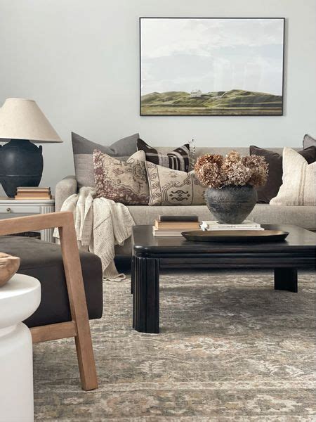 Black Floral Pillow Cover Block … curated on LTK | Home decor bedroom ...