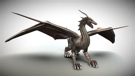Dragon Statue 3D Model Free at Rosemary Berrios blog