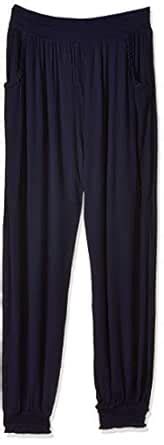 Pantaloons Junior Girls' Regular Fit Trousers (110050698_Navy_13-14 Yrs ...