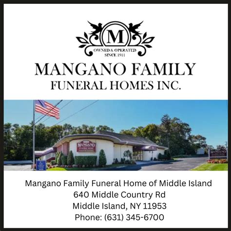 Mangano Family Funeral Home Of Middle Island | Middle Island NY