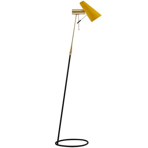 Midcentury Geometric 3-Globe Floor Lamp by Modeline at 1stDibs