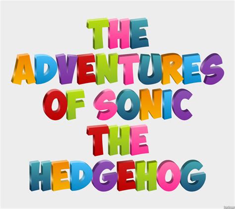 Sonic The Hedgehog Text - Sonic The Hedgehog Font - BUFUUN
