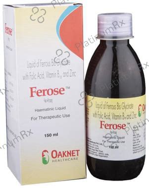 Ferose Liquid – Uses, Price, Side Effects | PlatinumRx
