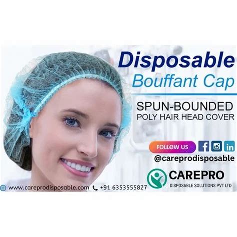 Hospitality And Spa Products - Non Woven Disposable Bouffant Cap ...