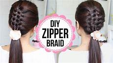 Ways Of Braiding Hair by Zipper Braid Hair Tutorial 2 Ways Braided Hairstyles Ways Of Braiding Hair