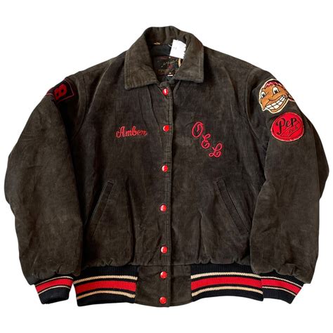 80s Marguart's "Indian head" corduroy varsity jacket | What’z up