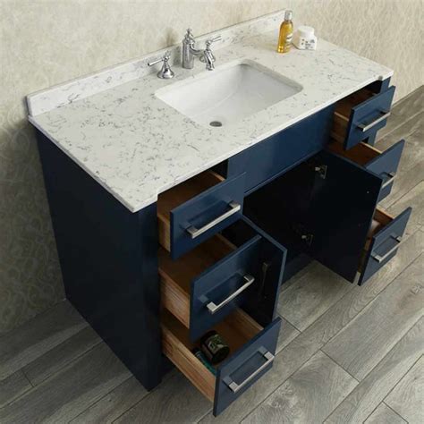 Navy Blue Bathroom Vanity 42 Inch at Darlene Huth blog