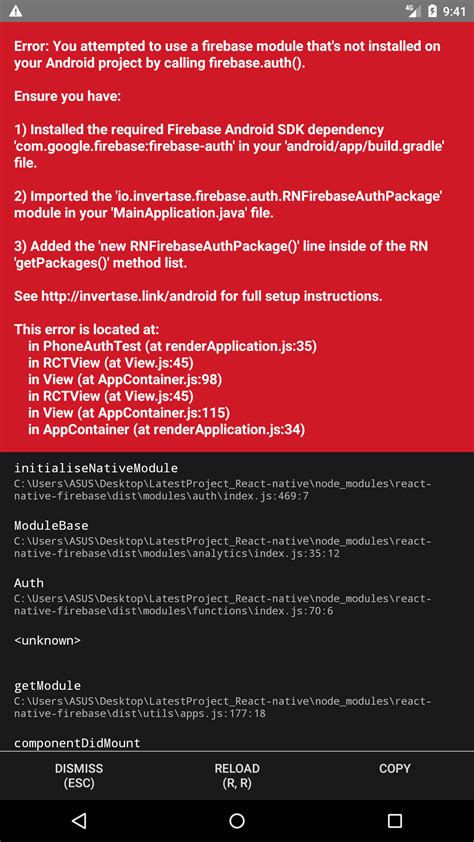 React Native Firebase 的图像结果
