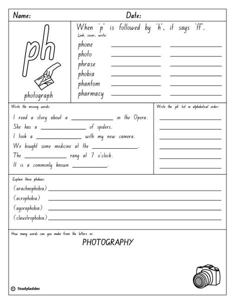 Words beginning with 'ph' - Studyladder Interactive Learning Games