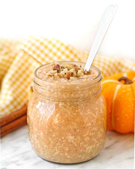 Pumpkin Spice Overnight Oats (Without Yogurt) - Delightful Adventures