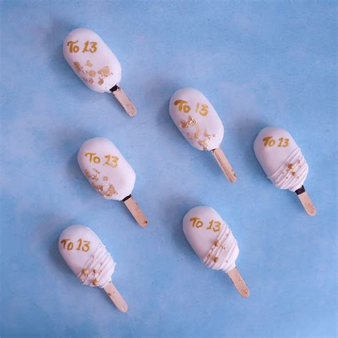 White & Gold Cakesicles – Crave by Leena