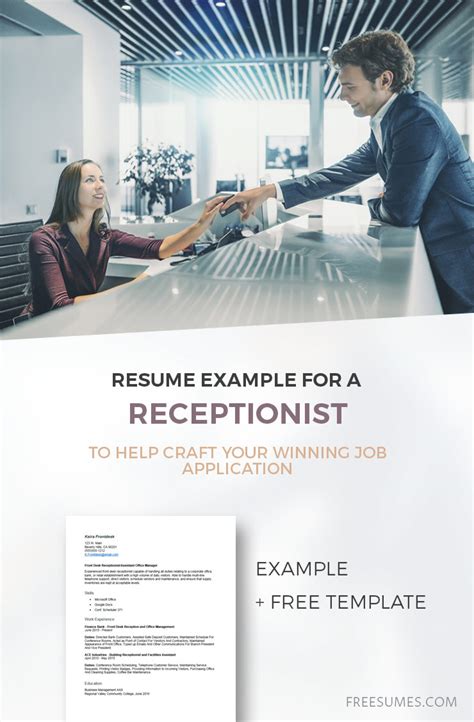 Image result for Resume Examples Receptionist Customer Service Example