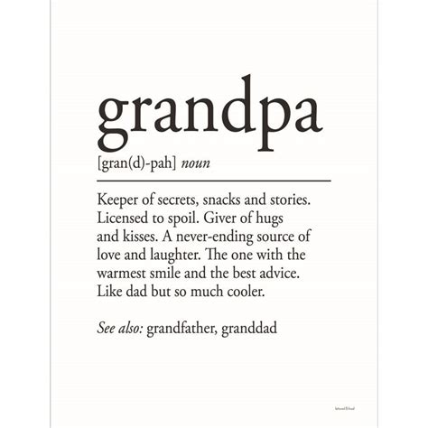 Red Barrel Studio® Grandpa Definition 2 by - Wrapped Canvas Graphic Art ...
