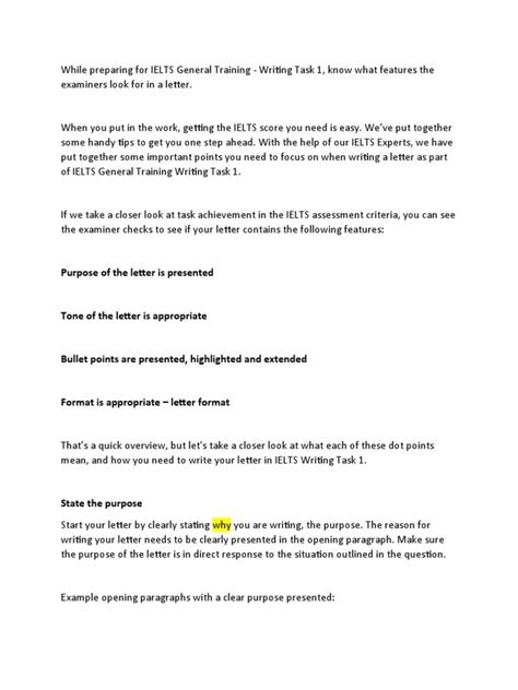 Image result for IELTS Writing Task General Training