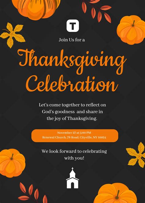 Free Printable Thanksgiving Invitation Template | Gerald Printable