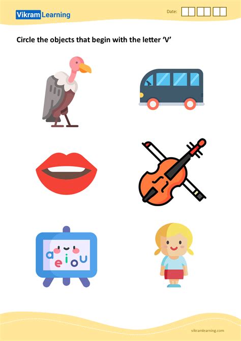 Objects That Start With Letter V 15+ Letter V Worksheets: Free & Easy