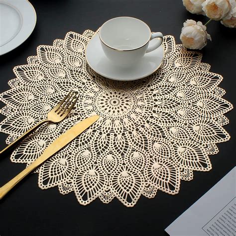 Buy Lavika Placemat, Place Mat, Table Mat, Round Shape Place Mats ...