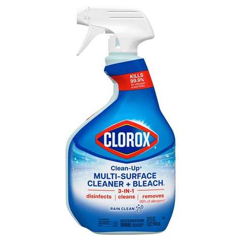 Clorox Clean-Up Rain Clean Multi-Surface Cleaner + Bleach, 32 fl oz ...