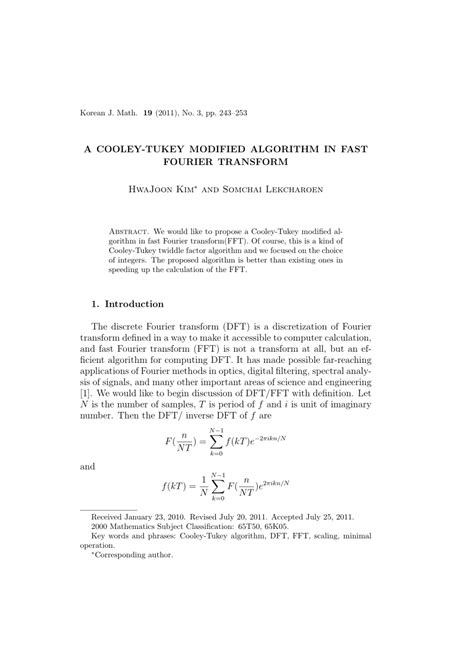 Image result for Cooley and Tukey Algorithm