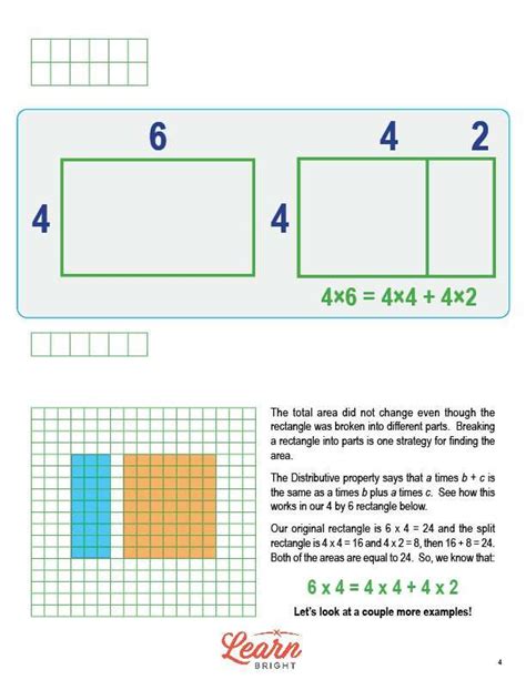 Image result for Area Model Distributive Property Worksheet