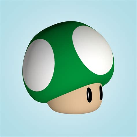 cinema4d super mario green mushroom