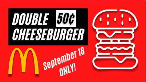 50-Cent Double Cheeseburger! - McDonald