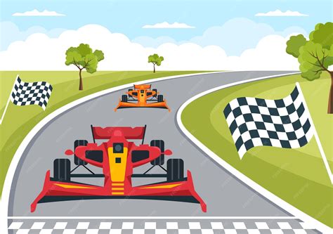 Race Car Finish Line Clip Art