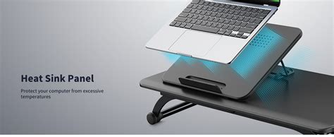 SAIJI Small Laptop Standing Converter, 23" Height Adjustable Desk Riser ...