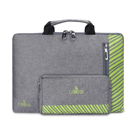 The Clownfish Combo of Rex Series Polyester 13 inch Laptop Sleeve with