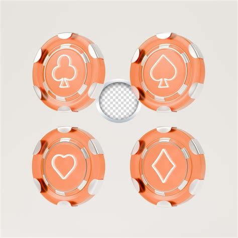 3d casino chips set icons | Premium PSD