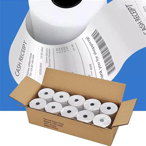 Amazon.com: InpourPack Thermal Receipt Paper 3 1/8 x 230, Receipt Paper ...