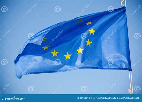 European Union blue flag stock image. Image of europe - 47151791