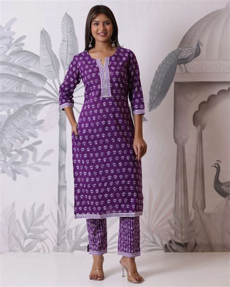 Pure Cotton Kurta With Pant & Dupatta – SIGNORIA CREATION