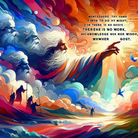 What does Ecclesiastes 9:10 mean? | Bible Art