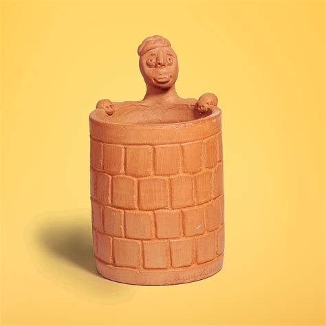 Buy Handmade Terracotta Pen Stand Online On Zwende