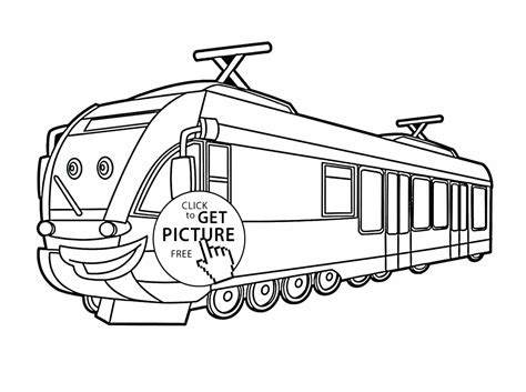 Passenger Train Coloring Pages at GetColorings.com | Free printable ...