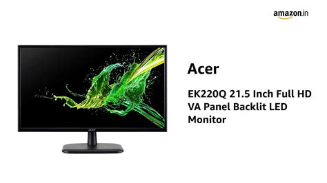 Acer EK220Q 21.5 Inch Full HD VA Panel Backlit LED Monitor I 250 Nits I ...