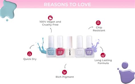 Buy PRAUSH (Formerly Plume) ColorPlay 5-in-1 Nail Paint Combo Kit (25 ...